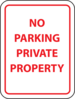 No Parking Private Property Clip Art